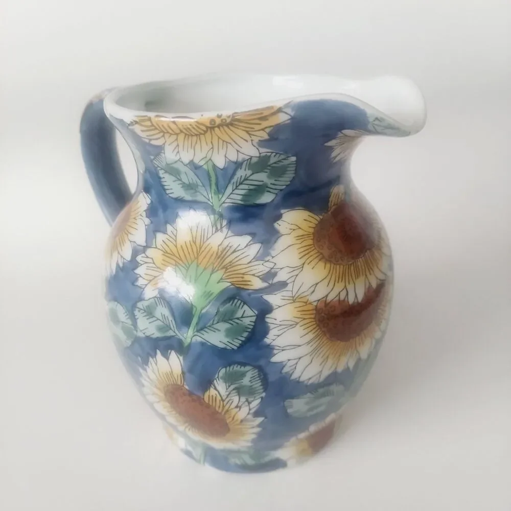 Sunflower Ceramic Pitcher 6.5